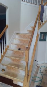 stairway flooring installation
