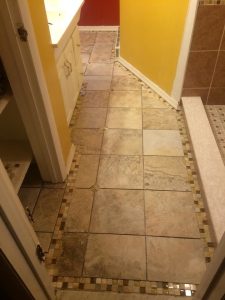 small area bathroom tile floor