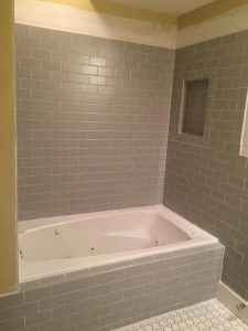 shower and tub tiling